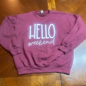 Gildan Burgundy Pullover Sweatshirt